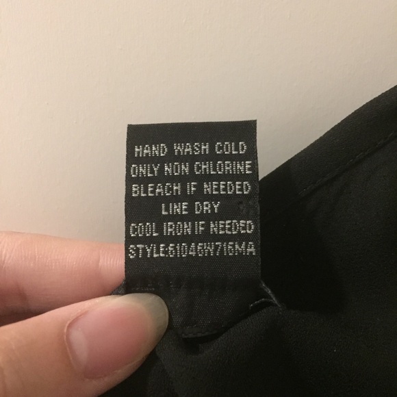 Embellished Black Ruffle Tank w/ Spaghetti Straps - Picture 4 of 4